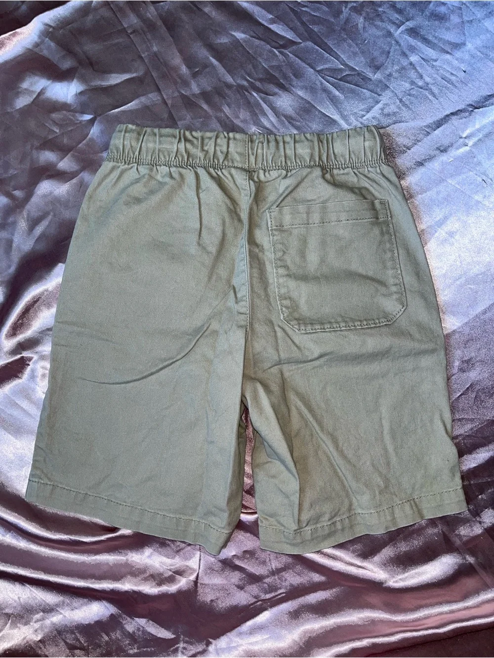 Old Navy Olive Drawstring Pull-On Kids Shorts